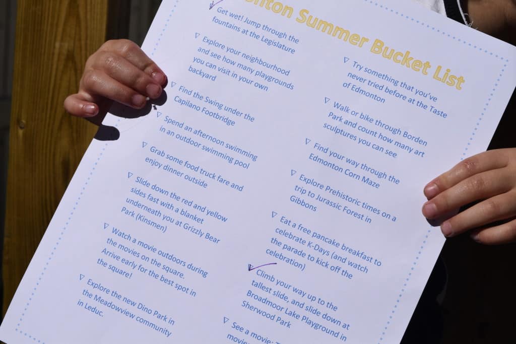 Print This: Edmonton Summer Bucket List for Kids #yeg