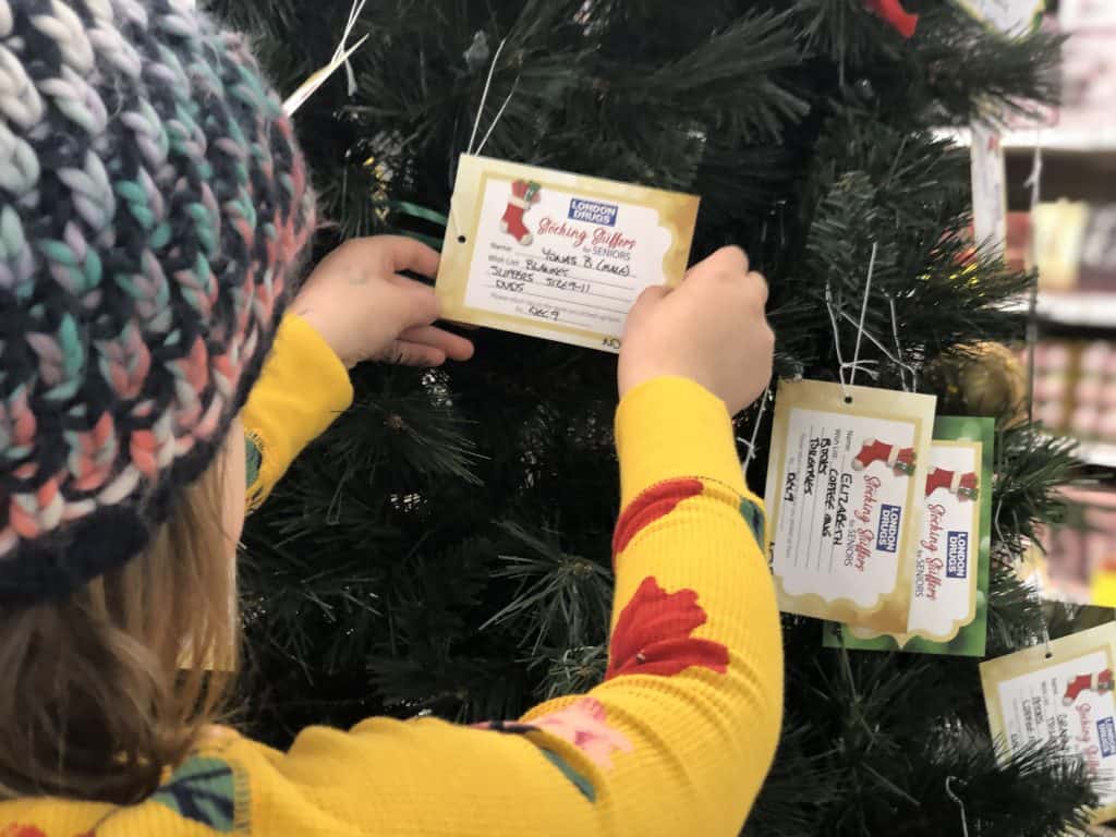 Pick a Name Off of the Tree and Stuff a Stocking for a Senior with London Drugs